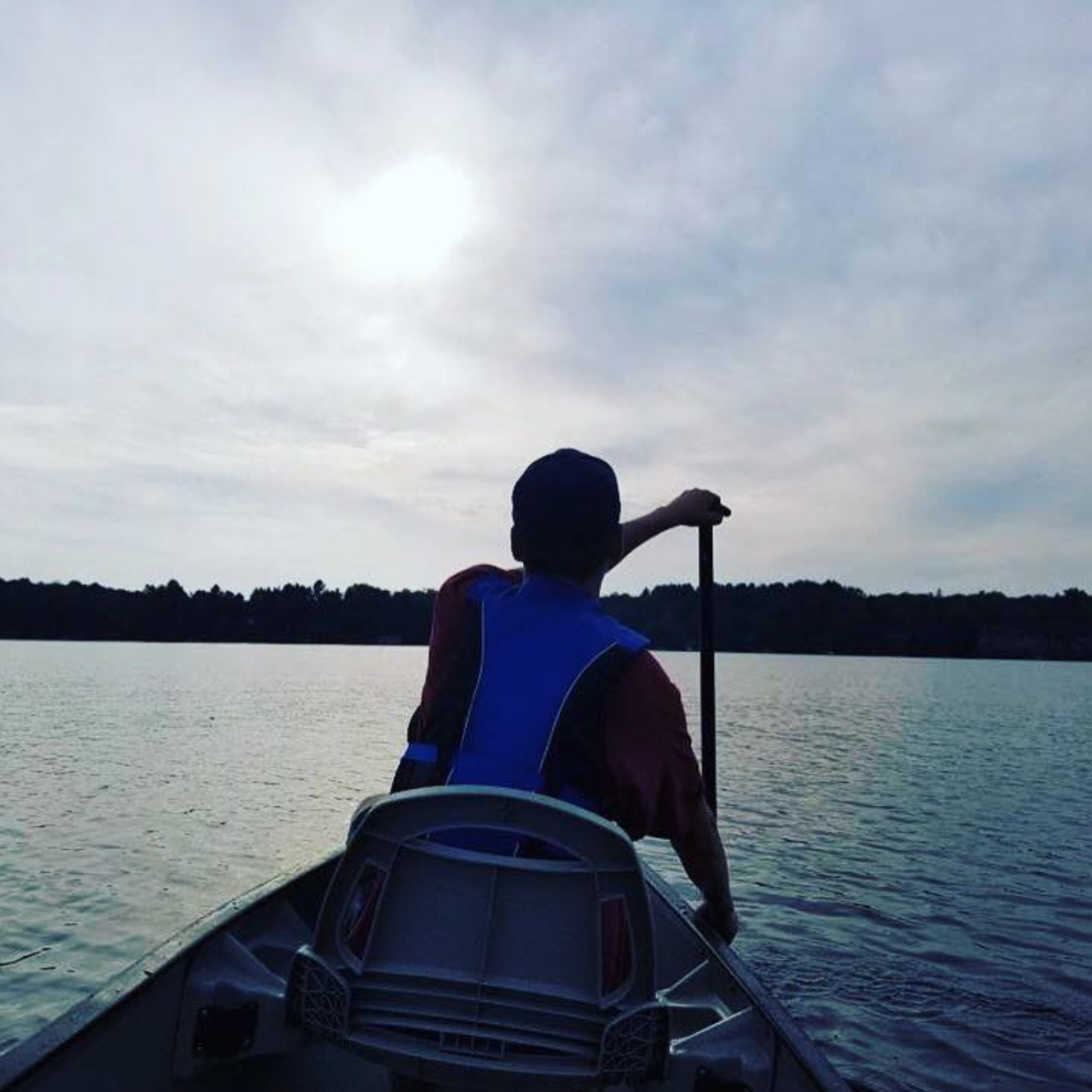 Mobilizer going for a canoe ride in Muskoka, Ontario.